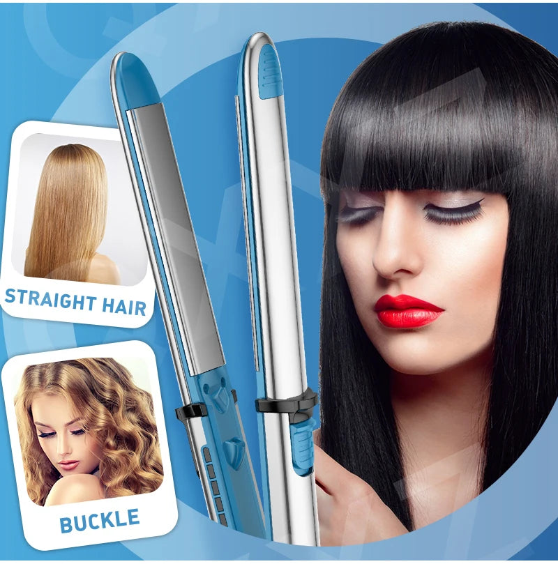 Qingxiaxianzi Ionic Multi Purpose Hair Straightener And Curler