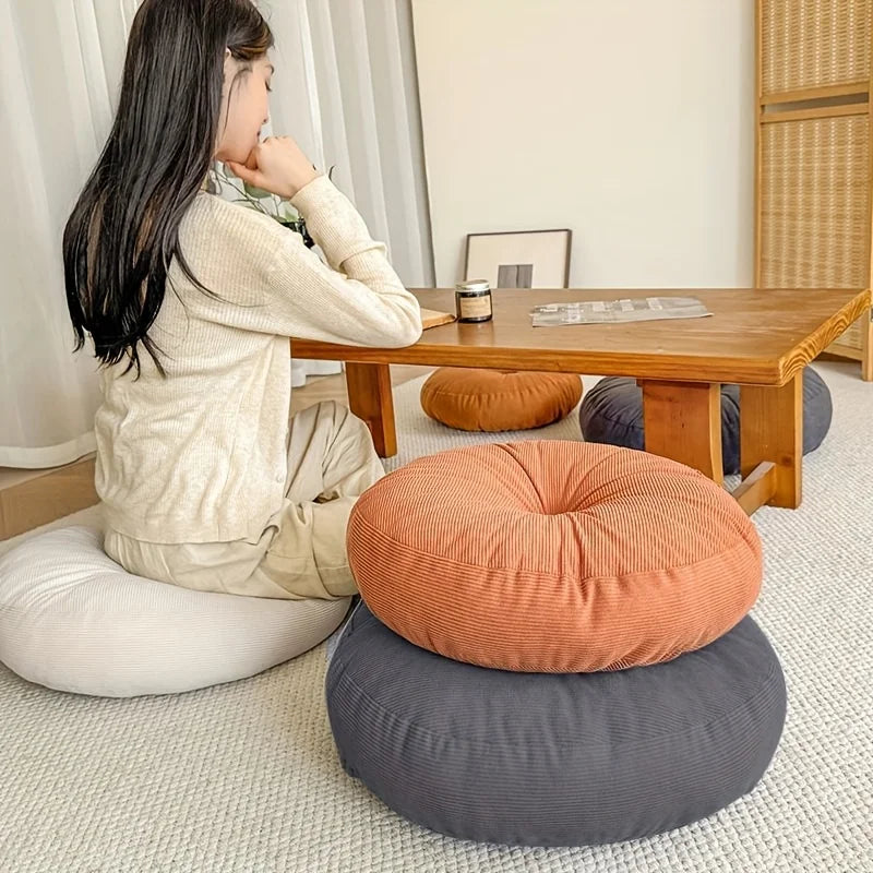 Bohemian Round Meditation Cushion for Yoga, Reading and Home Seating