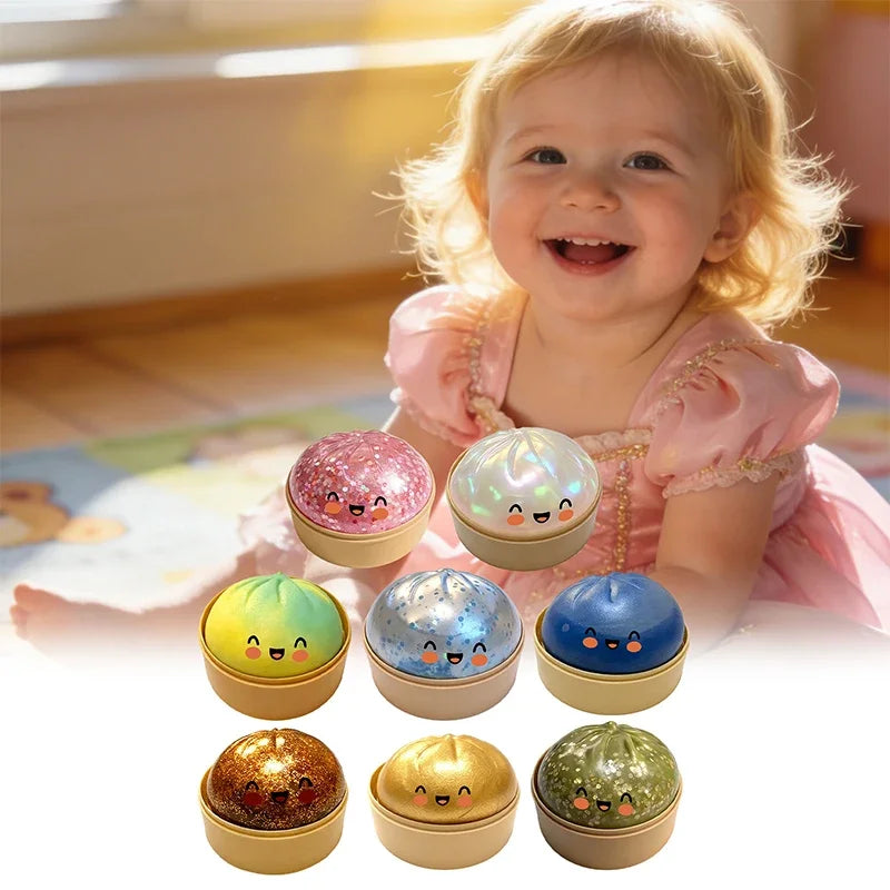 Dumpling Shaped Slow-Rebound Pressure Ball Toy For Office And Home