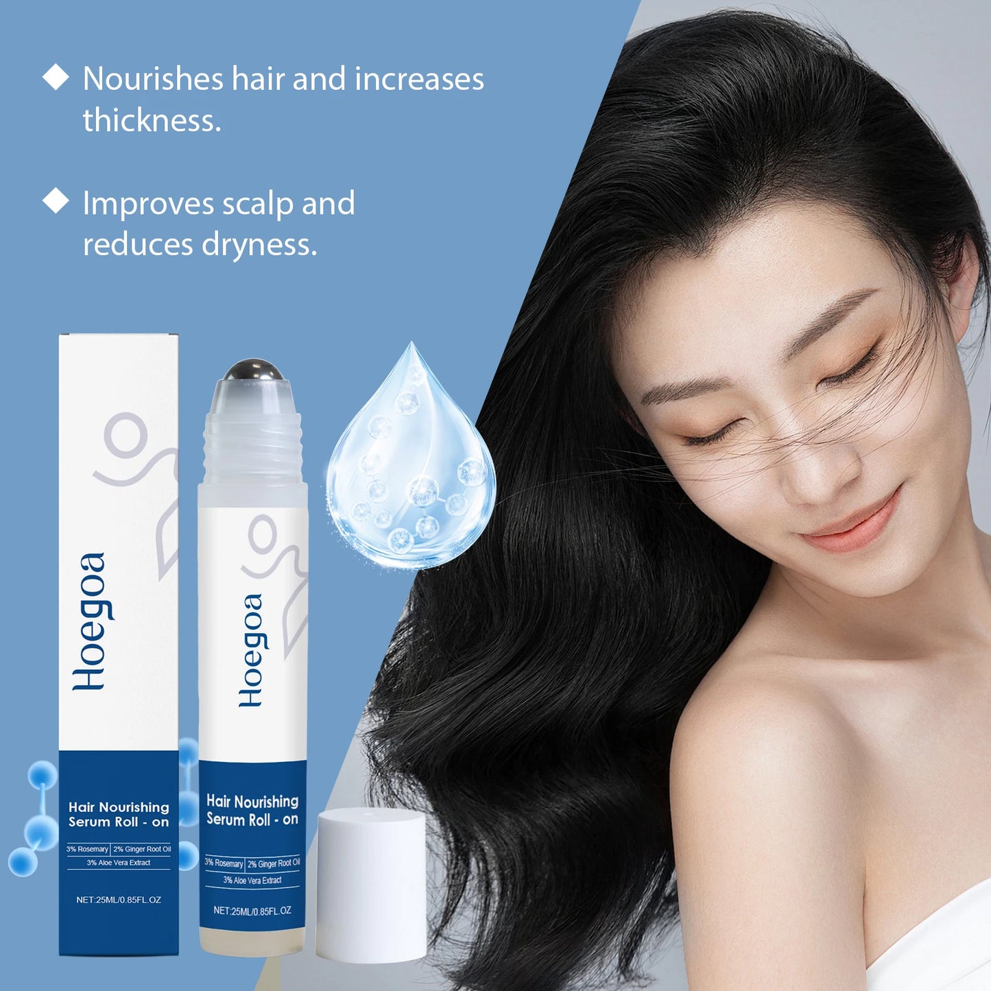 Rosemary Hair Serum For Thinning Hair Strengthens Roots Boosts Density