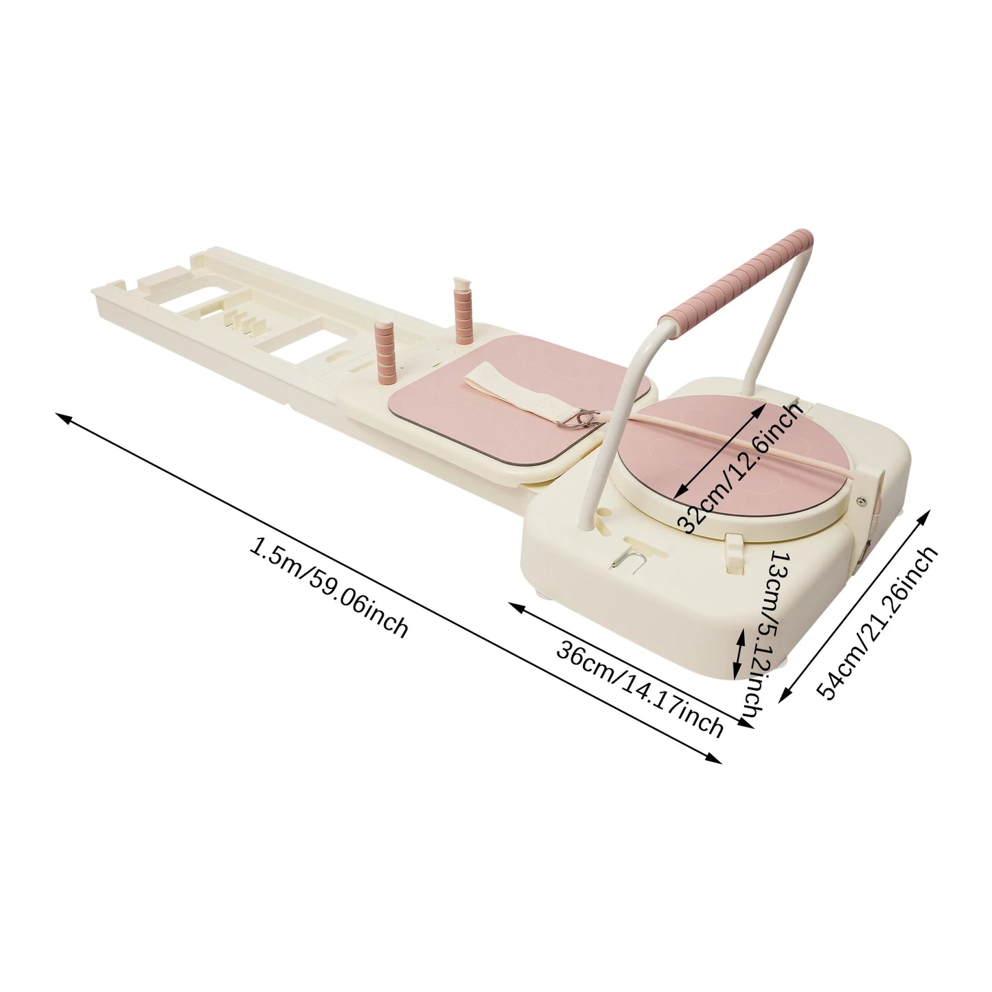 Foldable Multi Function Pilates Fitness Board With Tension Bands