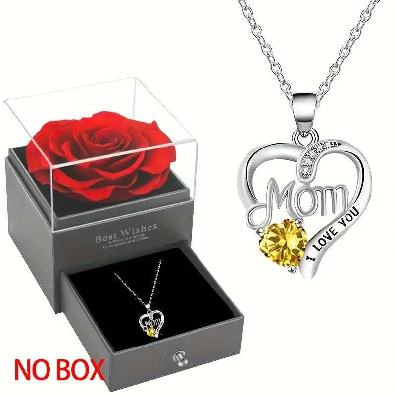 Zhixun Zinc Alloy Heart Shaped Pendant Necklace With Mood Tracker