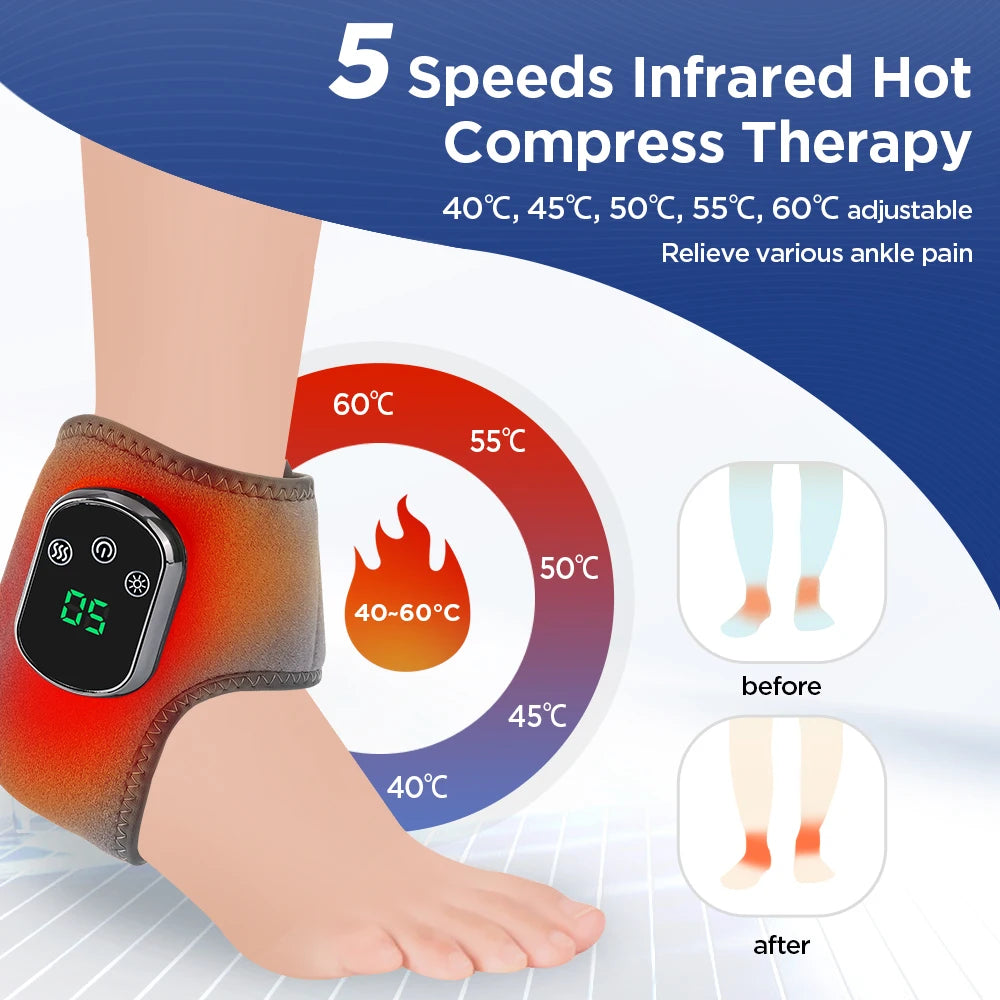 PASTSKY Electric Foot Heat Massager With Heated Vibration
