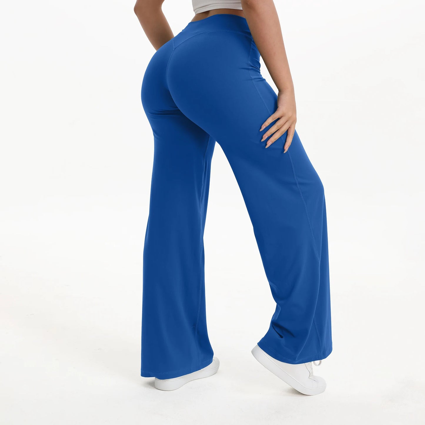 NCLAGEN SoftMotion Yoga Pants Women Mid Waist Straight Leg Bottoms