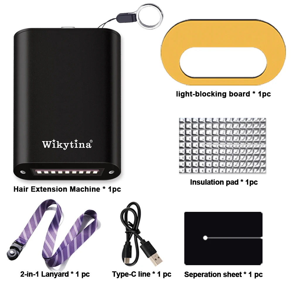 Wikytina Hair Extension Curing Machine With Uv And V Light Tools
