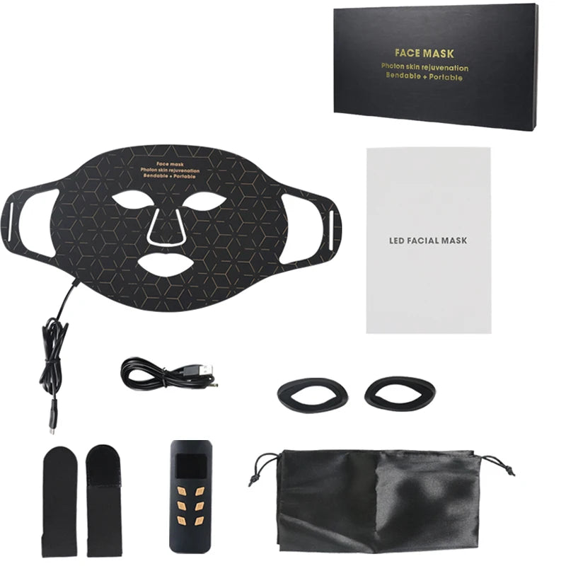 Portable Red Light Therapy Face Mask For Anti Aging Wrinkles