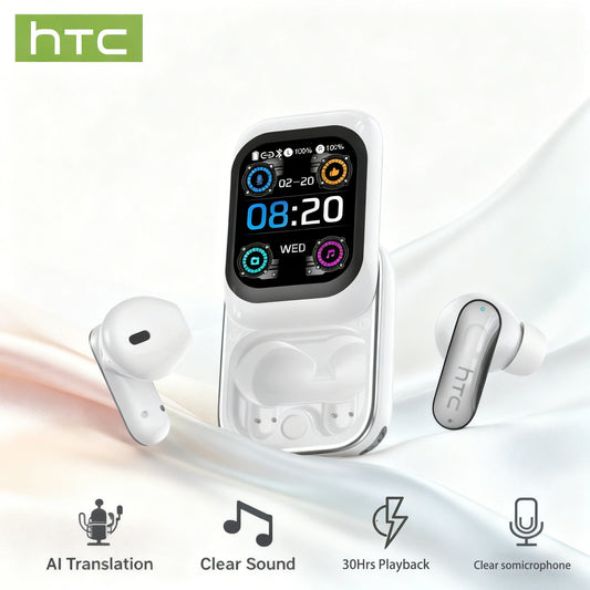 Bluetooth Earbuds With 30Hrs Playback And AI Translation