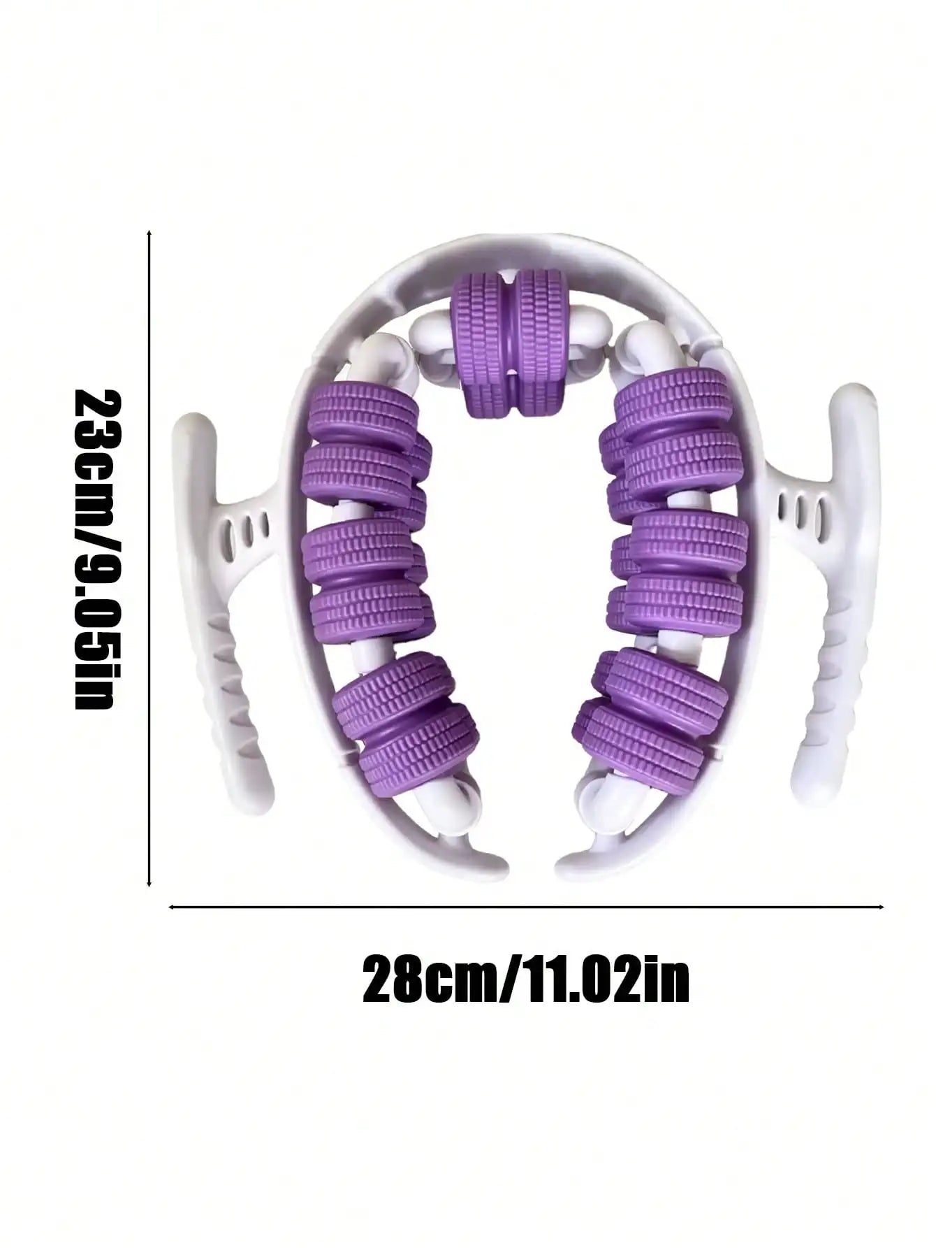 Yoga Leg Ring Clamp With 28 Roller Wheels For Calf Relief