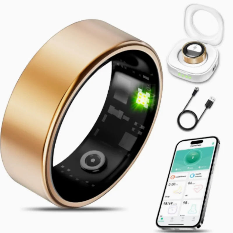 Waterproof Smart Ring For Health Monitoring And Sport Tracking