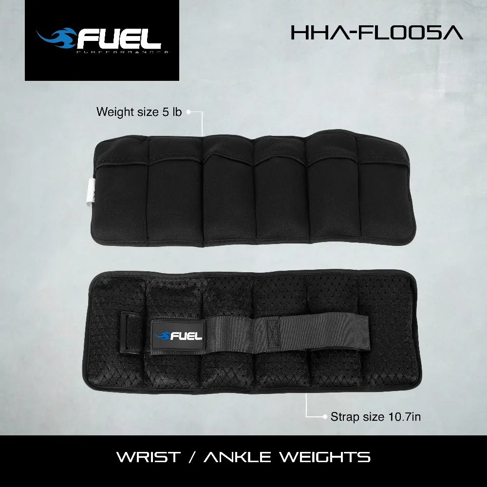 Fuel Pureformance Adjustable Ankle Wrist Weights Pair Fitness Training