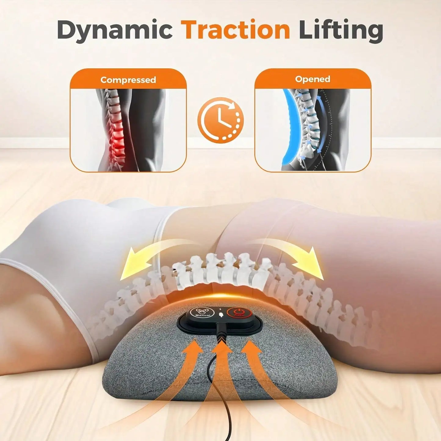 3-In-1 Back And Neck Massager With Heating And Air Compression