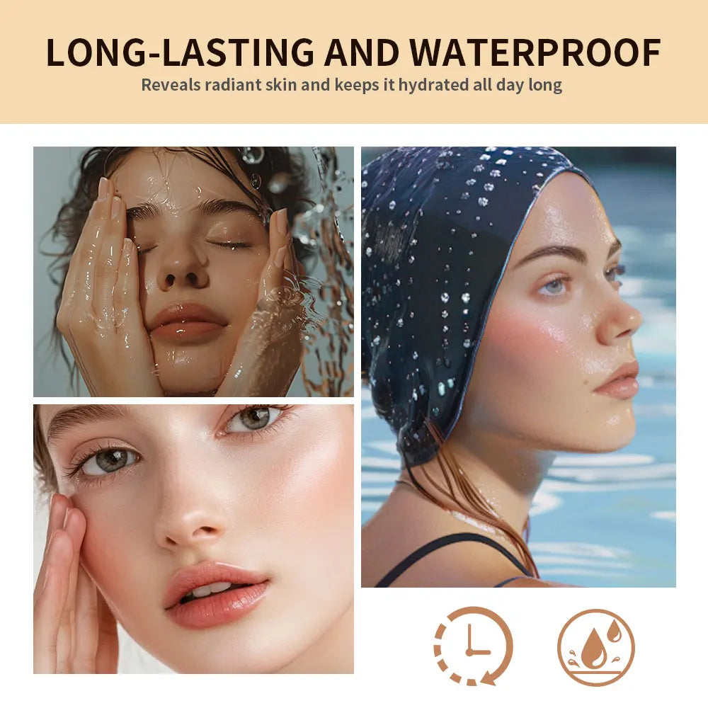 Ibcccndc Dewy Glow Cream Cushion Foundation Hydrating Long Lasting