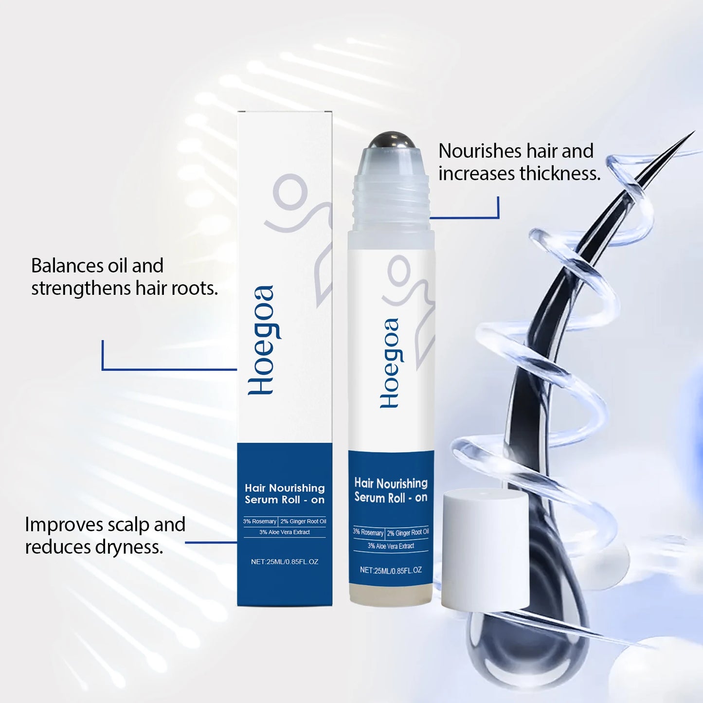 Rosemary Hair Serum For Thinning Hair Strengthens Roots Boosts Density