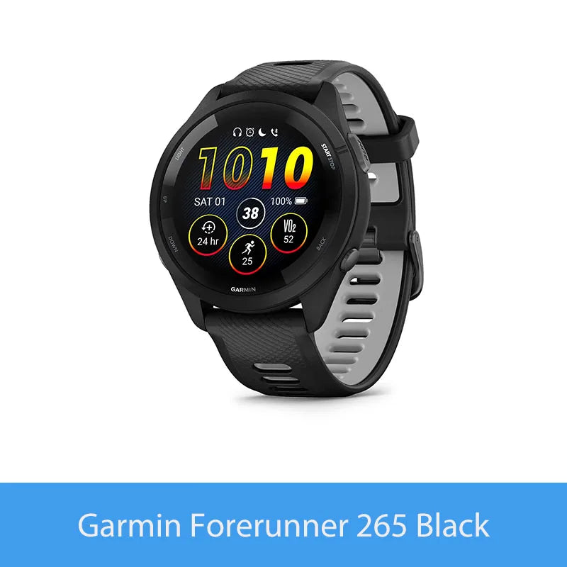 Garmin Forerunner 265 GPS Smartwatch Featuring Amoled Screen And Trackers
