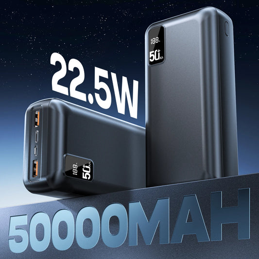 Hganus 50000mAh Power Bank QC PD USB C Fast Charger
