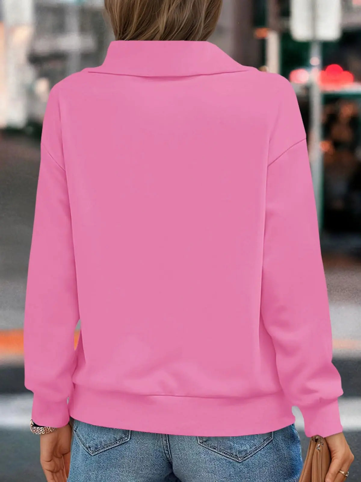 Fisoew Oversized Turtleneck Sweatshirt Fashion Fleece Pullover