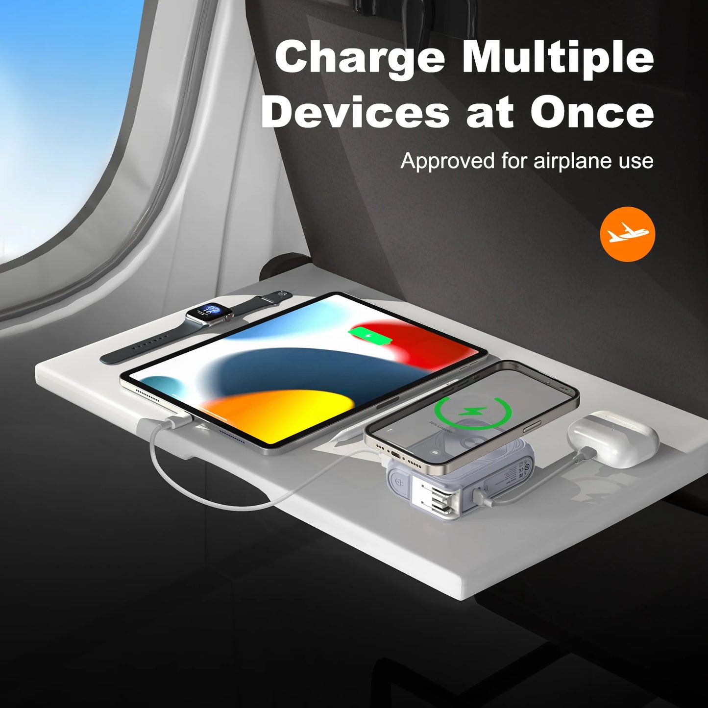 Prunus Magnetic Wireless Power Bank With Digital Display Phone Holder