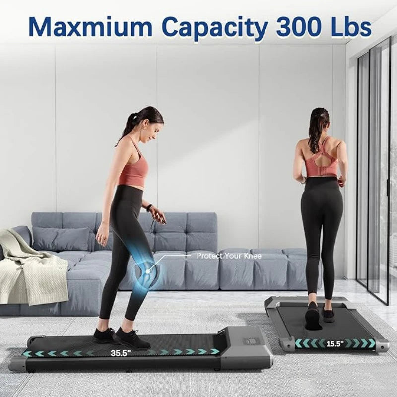 Superun 2in1 Treadmill For Walking And Running With LCD Display