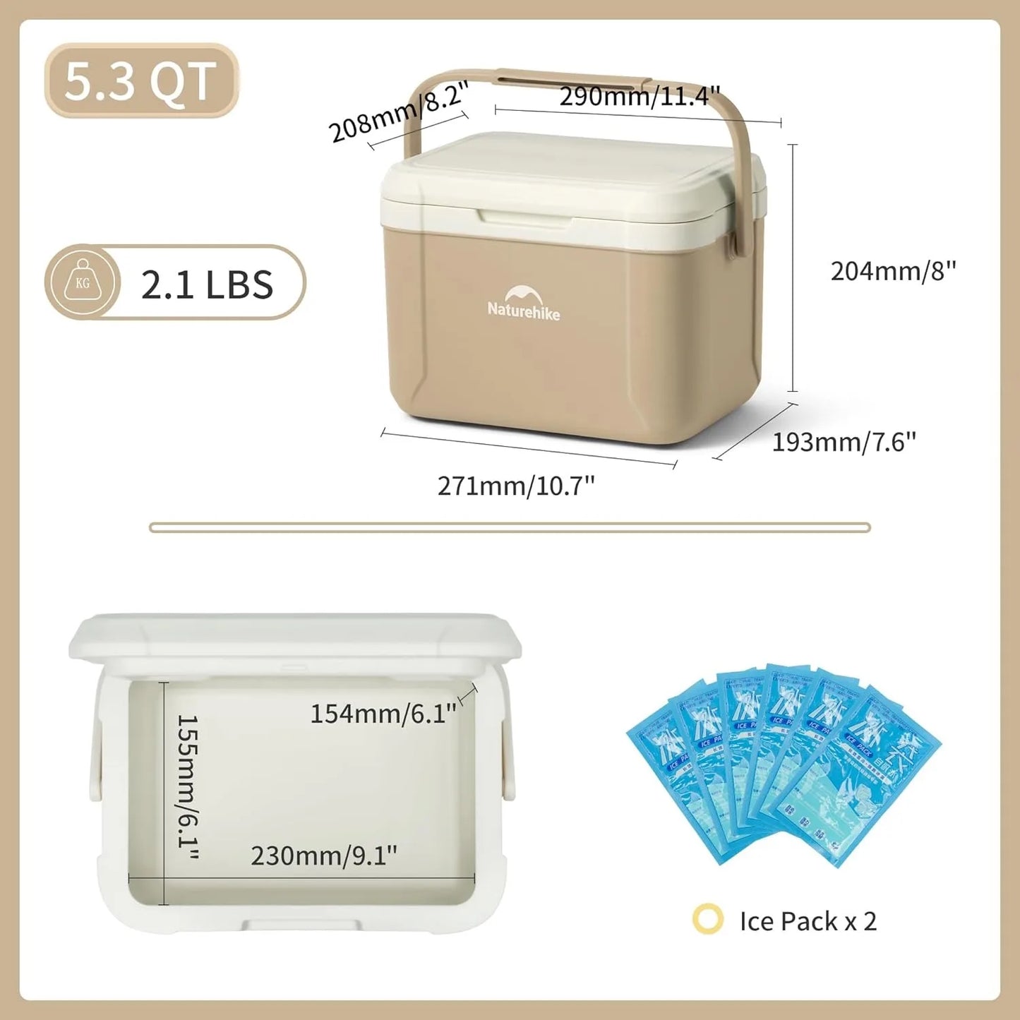 Naturehike Portable Cooler Box For Camping Picnic And Outdoor Adventures
