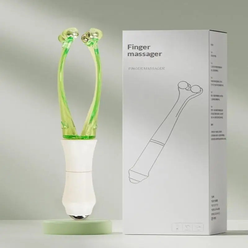 Dual End Hand Finger Joint Acupoint Massager Roller