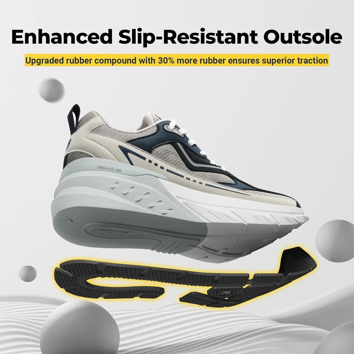 Fitville Men Wide Width Walking Sneakers With Arch Support