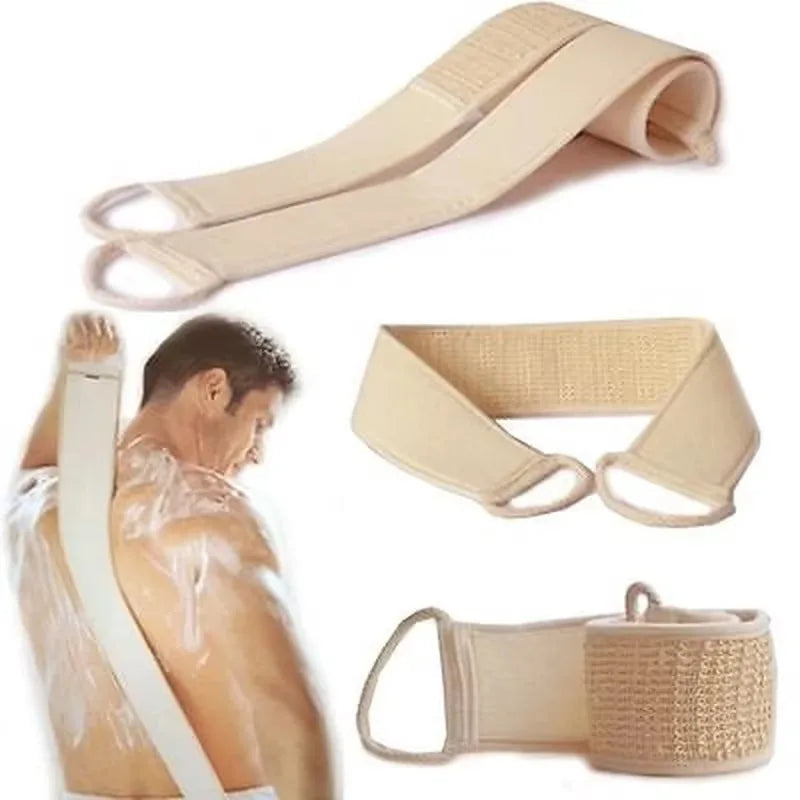 Cotton And Hemp Exfoliating Body Wash Gloves For Shower Scrubbing
