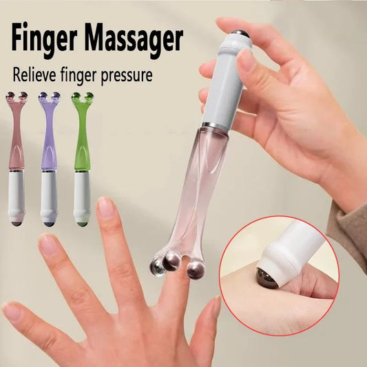 Dual End Hand Finger Joint Acupoint Massager Roller