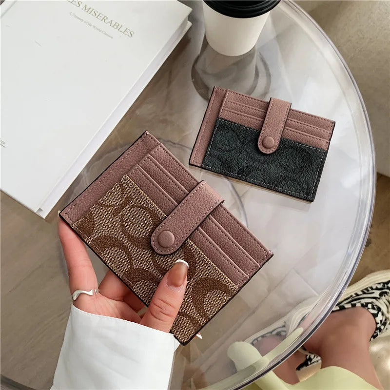Saint.Bos Ultra-Thin Monogram Card Holder Ins Style Wallet