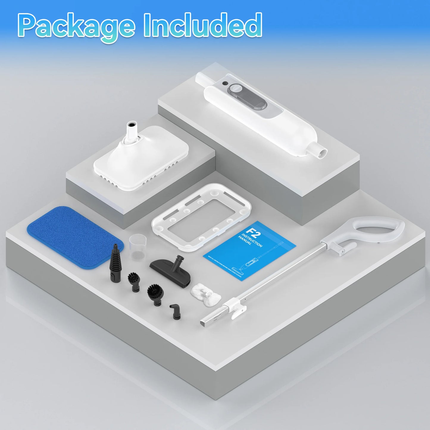 Inse Powerful 6in1 Steam Mop For Hardwood And Tile Floors