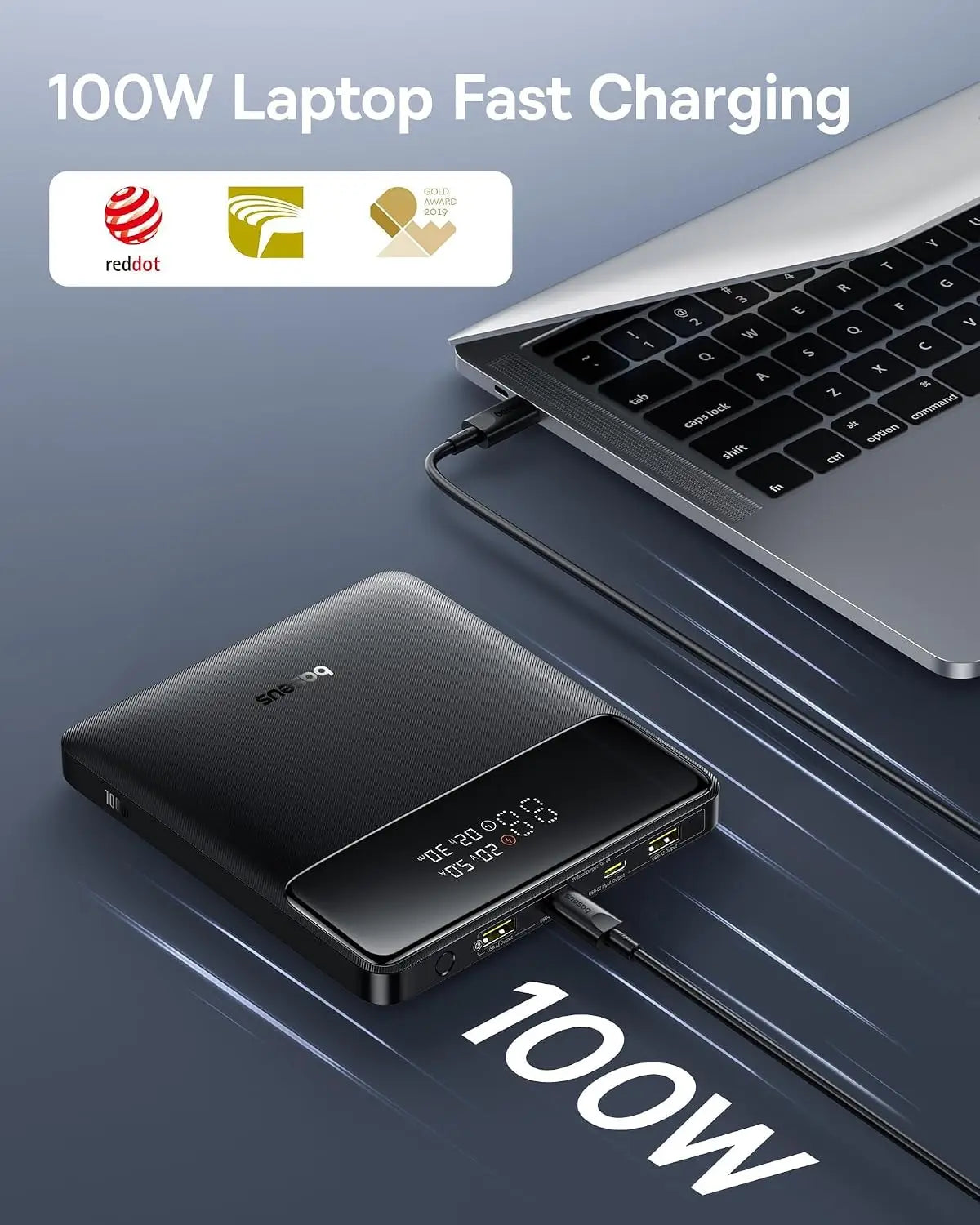 Baseus 100W Power Bank With Digital Display For Laptops