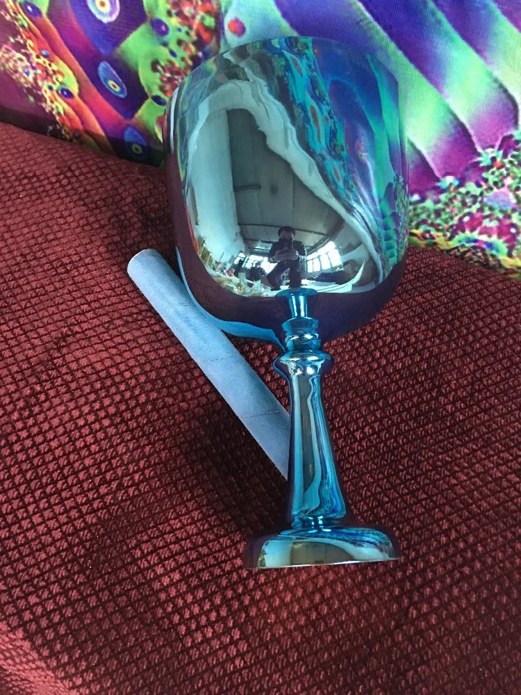Third Octave Titanium Crystal Singing Bowl for Chakra Sound Therapy