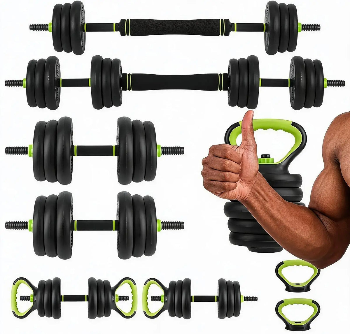 HiMISS Adjustable Dumbbell Set For Home Gym Strength Training