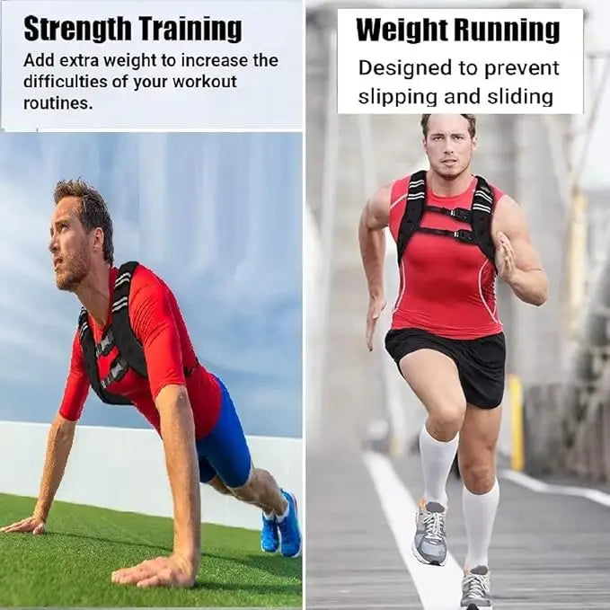 Adjustable Weighted Vest For Cardio And Strength Training With Weights