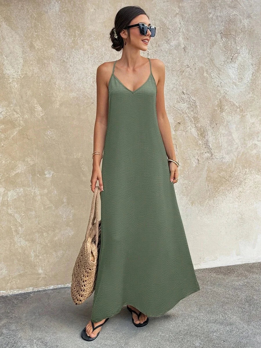 Women Strapless Polyester Ankle Length Elegant Dress