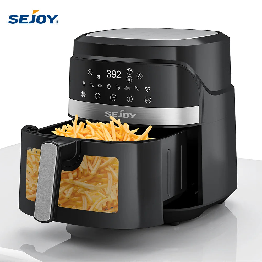 Sejoy 8-in-1 Air Fryer 6 Qt Premium Ceramic Coating