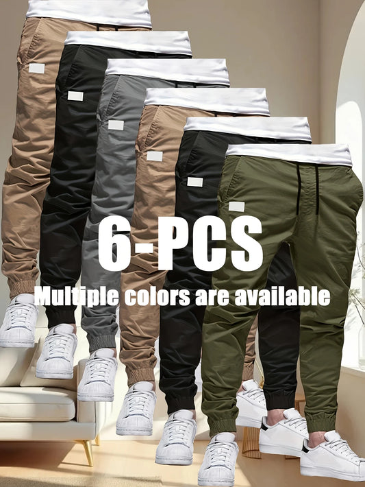 Winthunder Men Casual Loose Fit Multi Pocket Work Pants