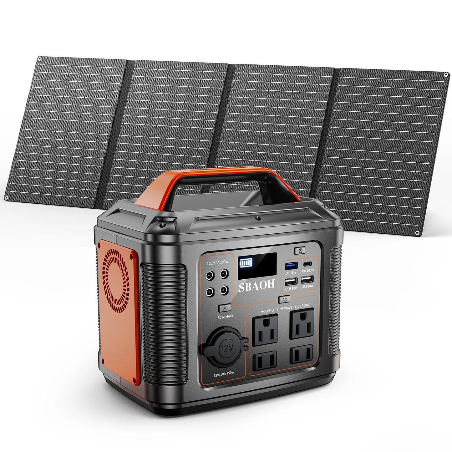 SBAOH 300W Portable Power Station 296Wh Emergency Generator
