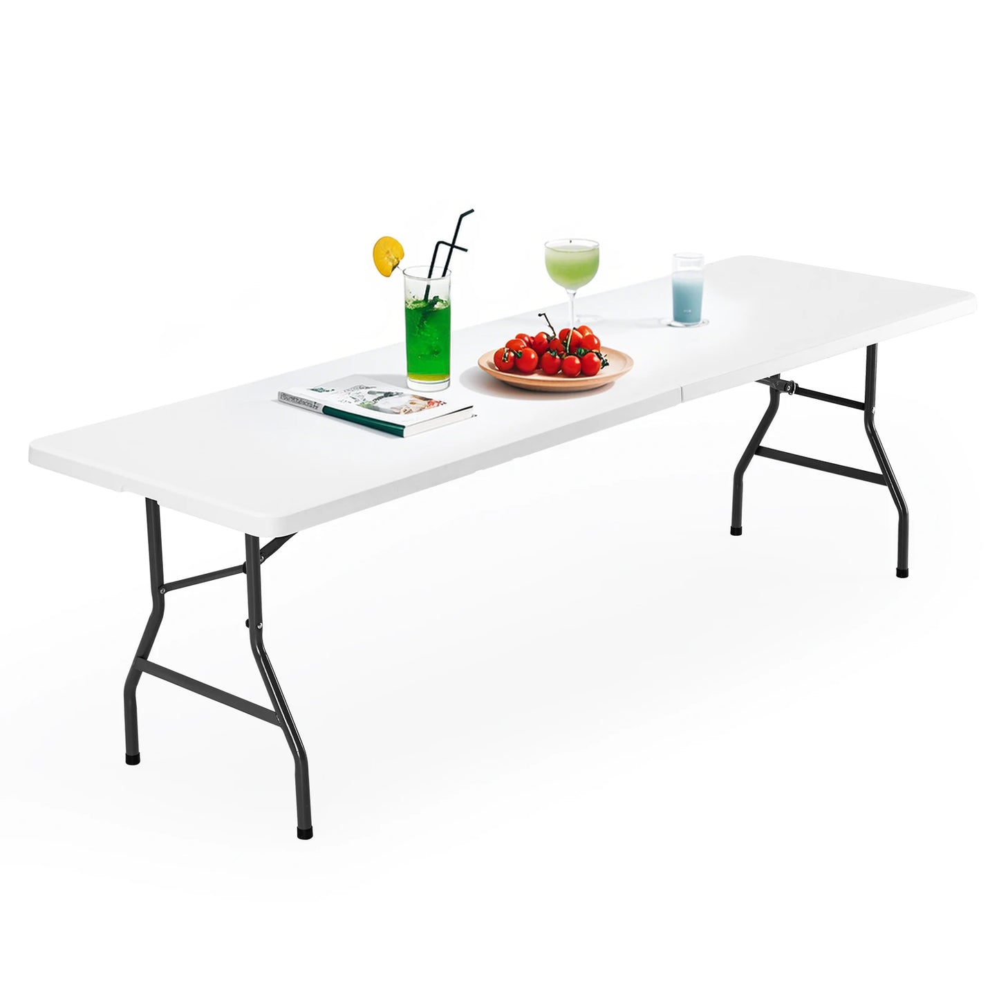 JHK Portable Folding Camping Table With Carrying Handle Safety Lock