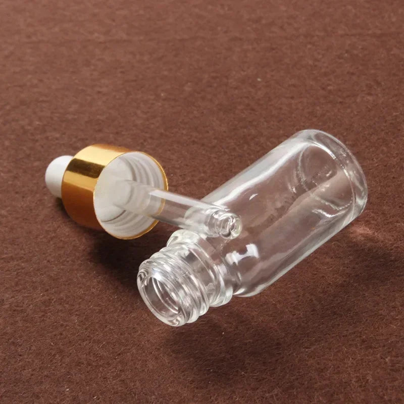 Refillable Glass Dropper Bottles Set for Essential Oils with Funnel
