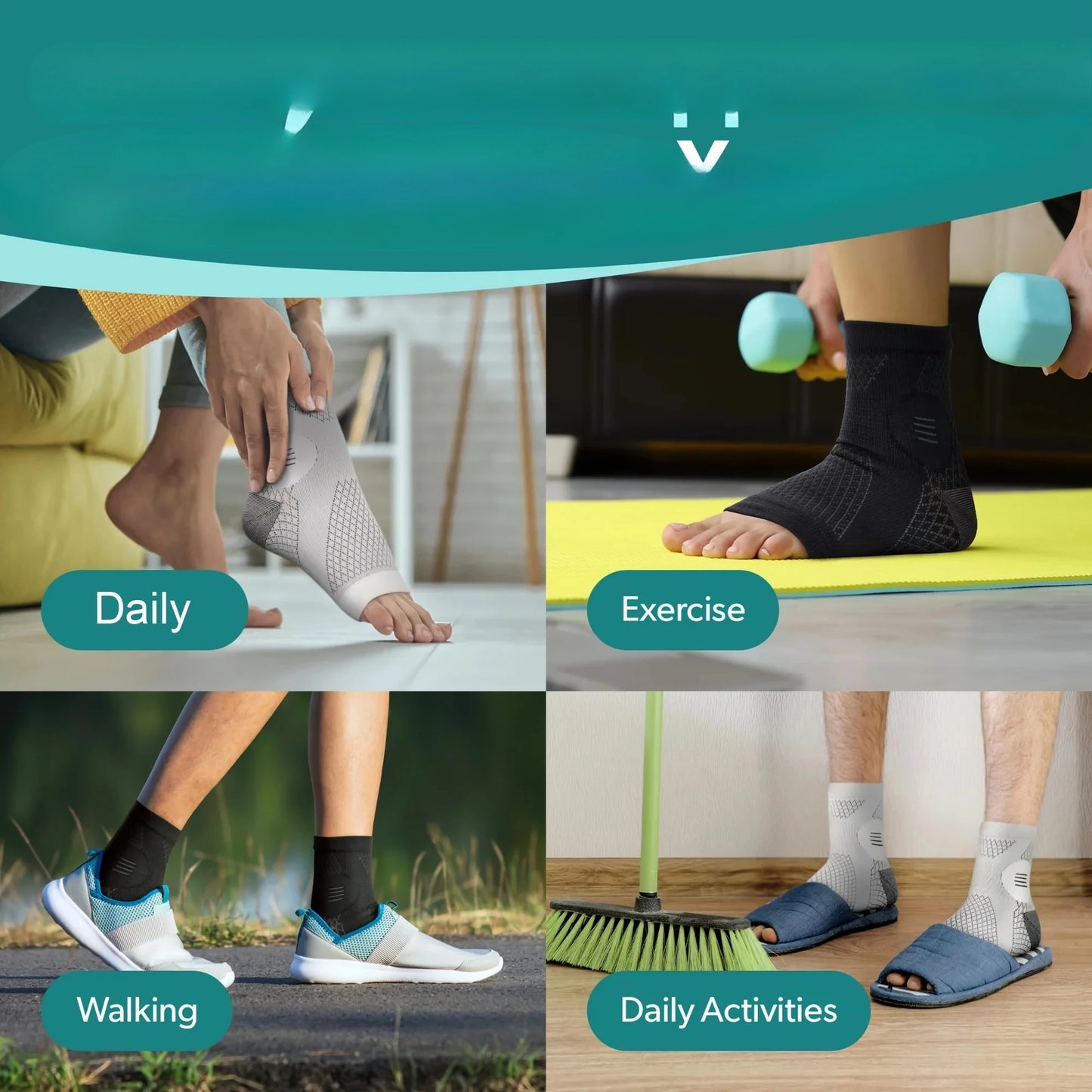 Compression Socks Open Toe Neuropathy Foot Sleeves With Arch Support