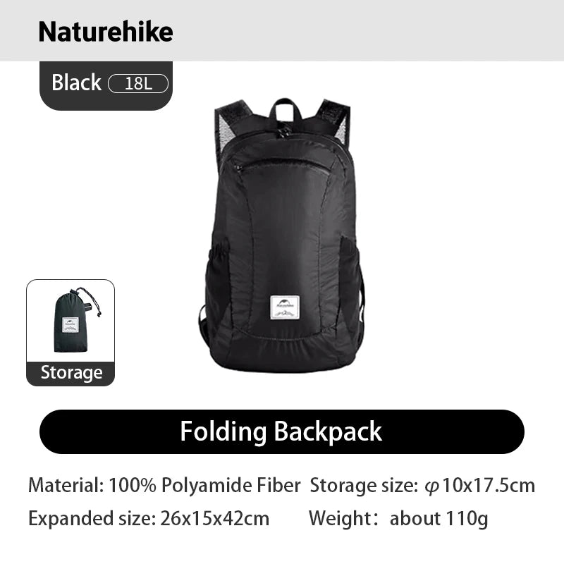 Naturehike Ultralight Waterproof Foldable Nylon Backpack Camping Hiking