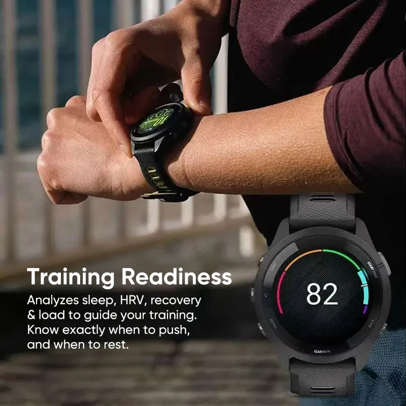 Garmin Forerunner 265 GPS Smartwatch Featuring Amoled Screen And Trackers