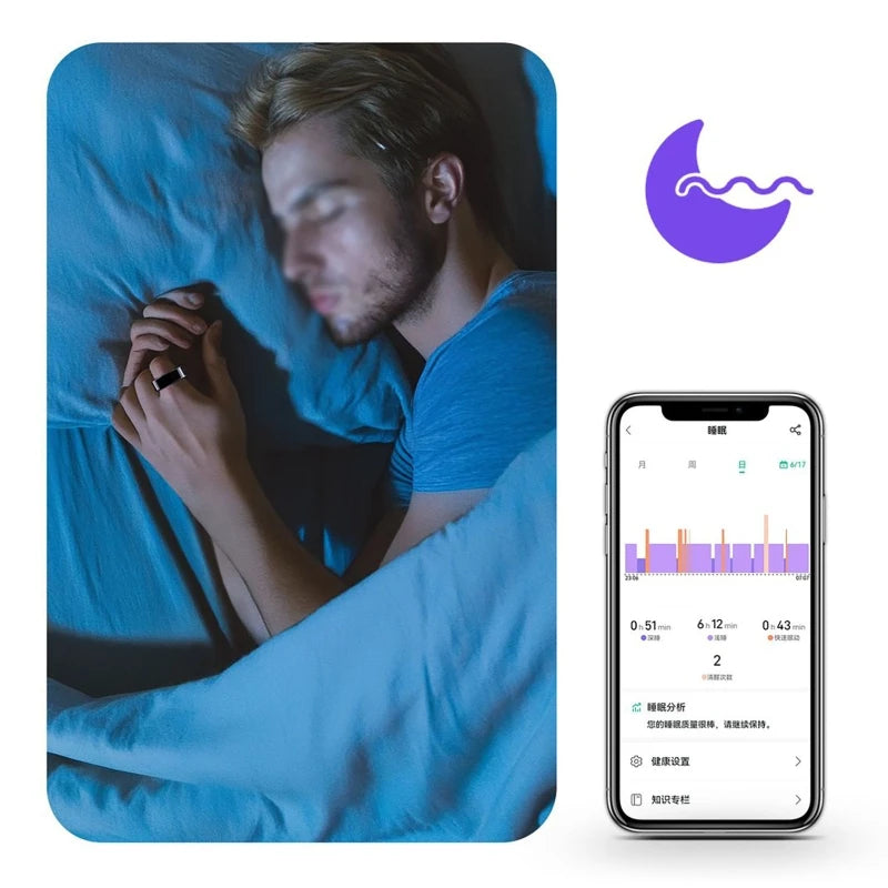 Waterproof Smart Ring For Health Monitoring And Sport Tracking