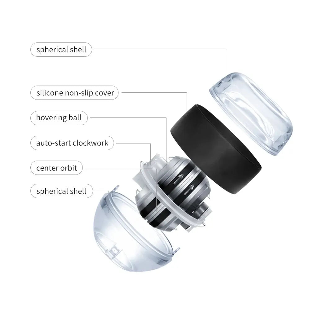 Led Gyro Wrist Ball Strengthener For Arm Fitness Training