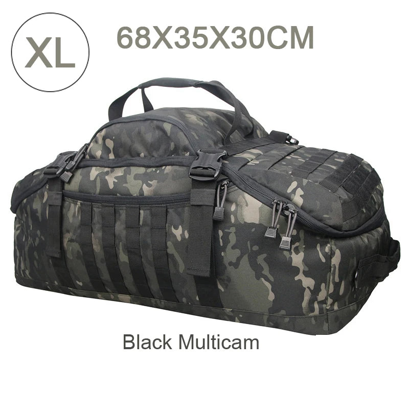 LQARMY Waterproof 3 Way Travel Duffel Bag Backpack Luggage