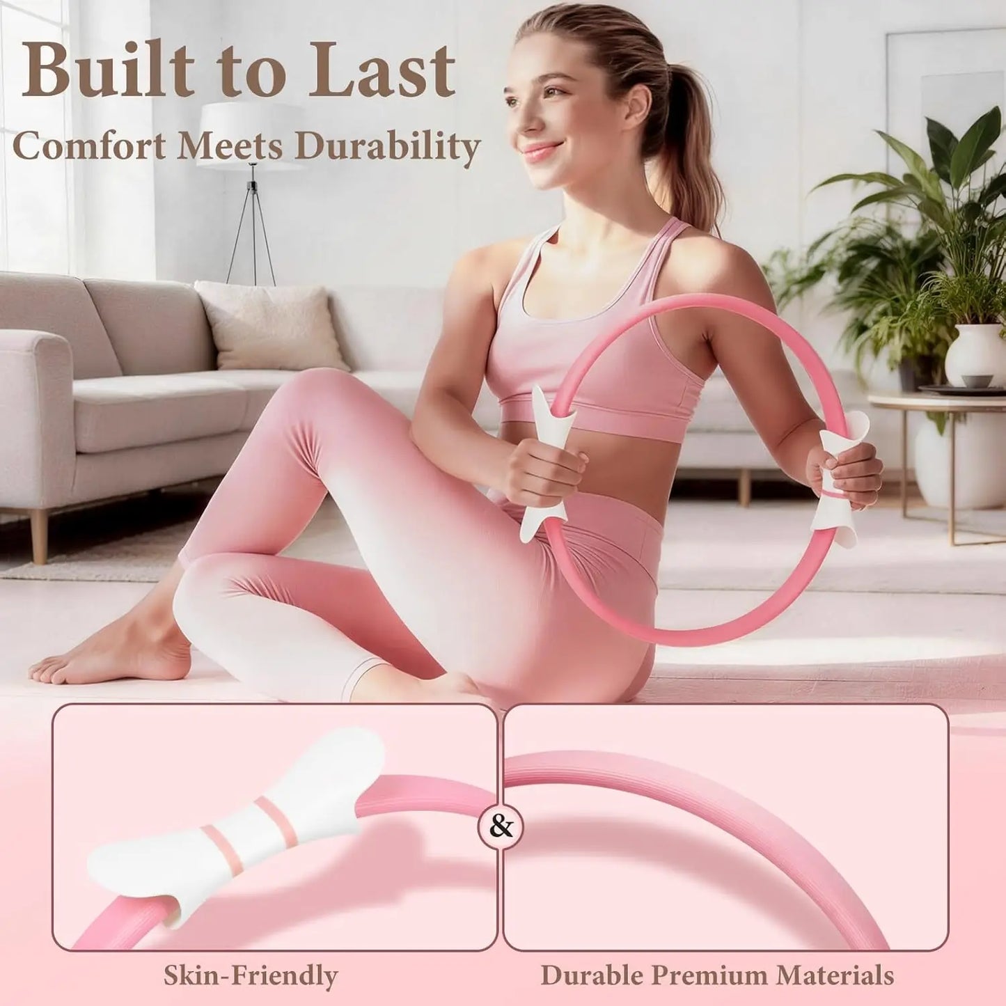 YTYIN Pilates Ring Kit With Foam Roller And Ball Accessories