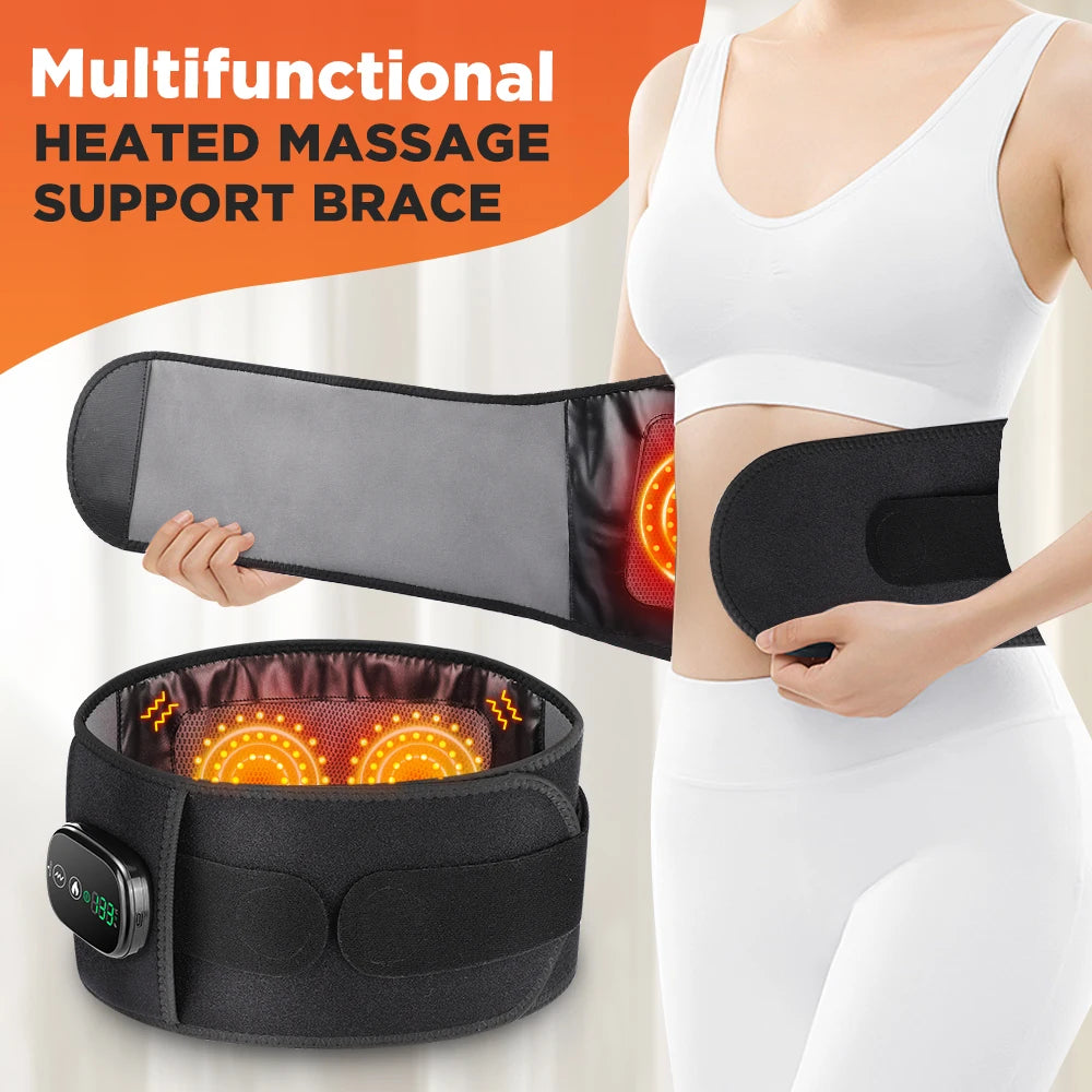 Hailicare Heating Vibration Massager Belt With Red Light