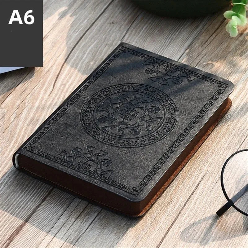 Portable Vintage Leather Notebook Diary Journal Stationery Gift