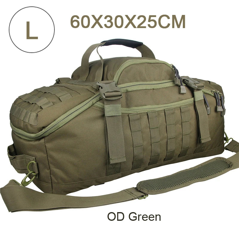 LQARMY Waterproof 3 Way Travel Duffel Bag Backpack Luggage