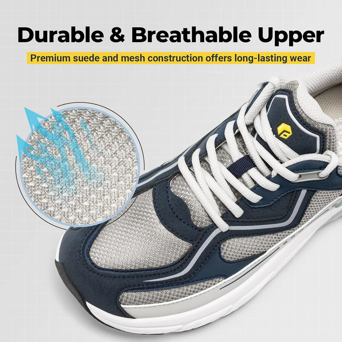 Fitville Men Wide Width Walking Sneakers With Arch Support